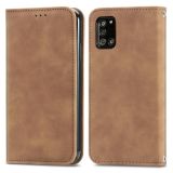 For Samsung Galaxy A32 5G Retro Skin Feel Business Magnetic Horizontal Flip Leather Case with Holder & Card Slots & Wallet & Photo Frame(Brown)