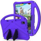 For Galaxy Tab S6 Lite P610/P615 EVA Flat Anti Falling Protective Case Shell with Holder(Purple)