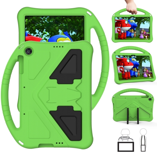 For Huawei MatePad T 10s 10.1 EVA Flat Anti Falling Protective Case Shell with Holder(Green)