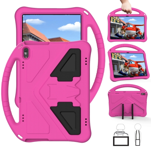 For Lenovo Tab P10 TB-X705F/L EVA Flat Anti Falling Protective Case Shell with Holder(Rose Red)