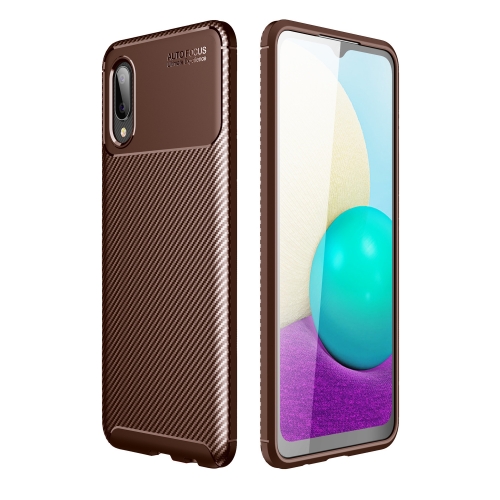 For Samsung  Galaxy Xcover 5 Carbon Fiber Texture Shockproof TPU Case(Brown)