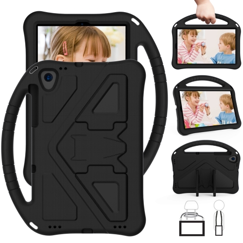 For Lenovo Tab M10 HD 2020 X306X EVA Flat Anti Falling Protective Case Shell with Holder(Black)