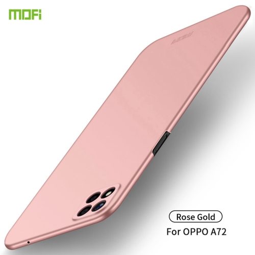 For OPPO A72 MOFI Frosted PC Ultra-thin Hard Case(Rose Gold)