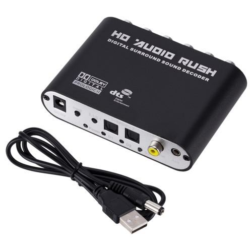 SPDIF Coaxial to RCA DTS AC3 Audio Decoder 5.1CH Optical Digital Amplifier Analog Converter & Amplifier HD Audio