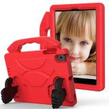 For iPad mini 6 EVA Material Children Flat Anti Falling Cover Protective Shell with Thumb Bracket(Red)