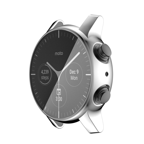 For Motorola Moto 360 (3rd gen) ENKAY Hat-Prince Full Coverage Electroplate TPU Soft Case(Silver)