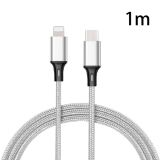 PD 18W USB-C / Type-C to 8 Pin Nylon Braided Data Cable is Suitable for iPhone Series / iPad Series