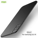 For Samsung Galaxy S21 FE MOFI Frosted PC Ultra-thin Hard Case(Black)
