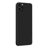 For iPhone 12 Pro Max PINWUYO Touching Series Liquid Silicone TPU Shockproof Case(Black)
