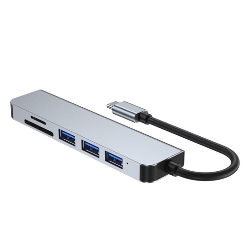6 in 1 Type C to 3 x USB Ports + SD/TF + HDMI Docking Station