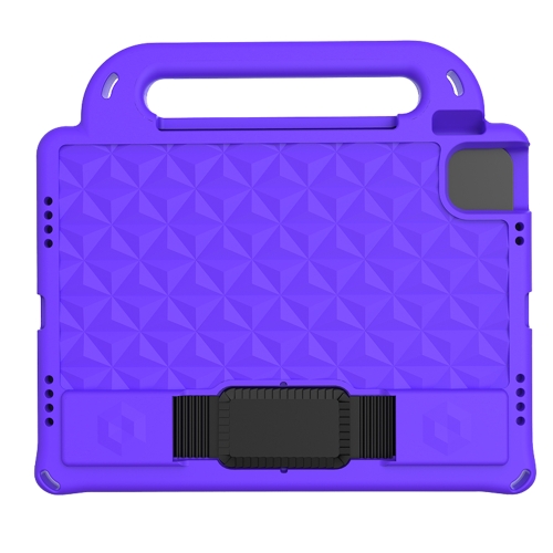 For iPad Pro 11 2021 Diamond Series EVA Anti-Fall Shockproof Sleeve Protective Shell Case with Holder & Strap(Purple)