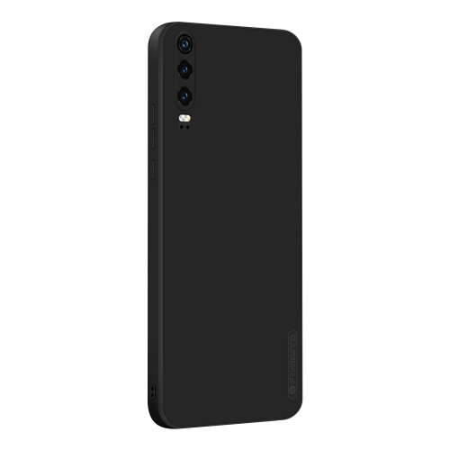 For Huawei P30 PINWUYO Sense Series Liquid Silicone TPU Mobile Phone Case(Black)