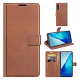 For TCL 20S / 20 5G /20L / 20L+ Retro Calf Pattern Buckle Horizontal Flip Leather Case with Holder & Card Slots & Wallet(Light Brown)