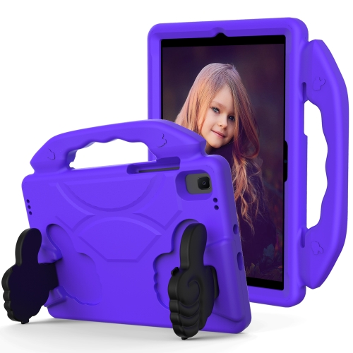 For Huawei MatePad 10.4 EVA Material Children Flat Anti Falling Cover Protective Shell with Thumb Bracket(Purple)
