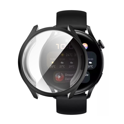 For Huawei Watch 3 46mm ENKAY Hat-Prince Full Coverage Transparent Soft Case TPU HD Clear Cover(Black)