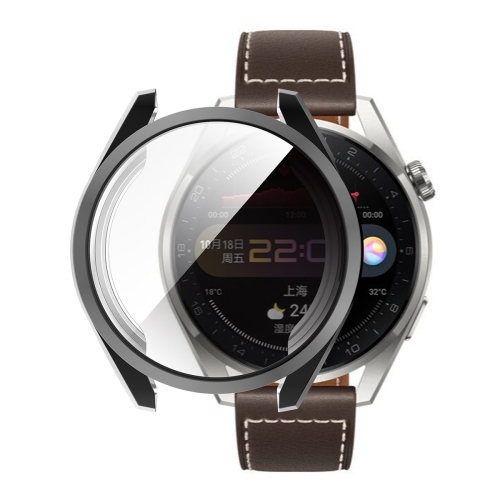 For Huawei Watch 3 Pro 48mm ENKAY Hat-Prince Full Coverage Transparent Soft Case TPU HD Clear Cover(Black)
