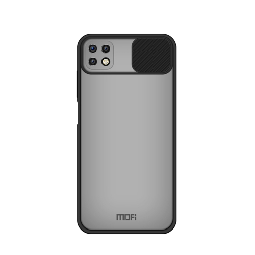 For Samsung Galaxy?A22 5G MOFI Xing Dun Series Translucent Frosted PC + TPU Privacy Anti-glare Shockproof All-inclusive Protective Case(Black)