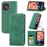 For iPhone 13 Pro Max Retro Skin Feel Business Magnetic Horizontal Flip Leather Case With Holder & Card Slots & Wallet & Photo Frame(Green)