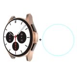 For Samsung Galaxy Watch4 Classic 46mm ENKAY Hat-Prince Full Coverage Electroplate Soft Case TPU HD Clear Cover + Tempered Glass Protector(Rose Gold)