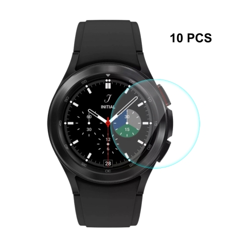 10 PCS For Samsung Galaxy Watch4 Classic 46mm ENKAY Hat-Prince 0.2mm 9H 2.15D Curved Edge Tempered Glass Screen Protector Watch Film