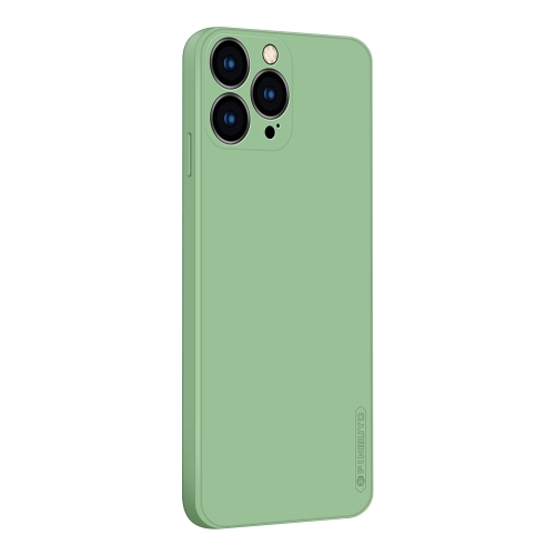 PINWUYO Touching Series Liquid Silicone TPU Shockproof Case For iPhone 13 Pro(Green)