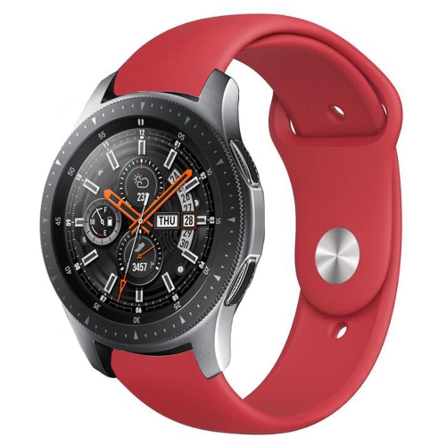 Monochrome Silicone Strap for Samsung Galaxy Watch Active 2 22mm(red)