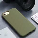 For iPhone7 & 8 Starry Series Shockproof Straw Material + TPU Protective Case(Dark Green)
