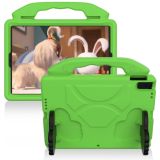 For iPad 10.2  EVA Flat Anti Falling Protective Shell with Thumb Bracket(Green)