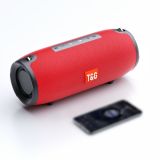 T&G TG118 20W Portable Column Bluetooth Speaker Music Player Speakers with FM Radio Aux TF Subwoofer Bass Speaker(Red)