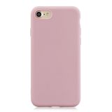 For iPhone SE 2020 Solid Color Frosted TPU Phone Case(Pink)