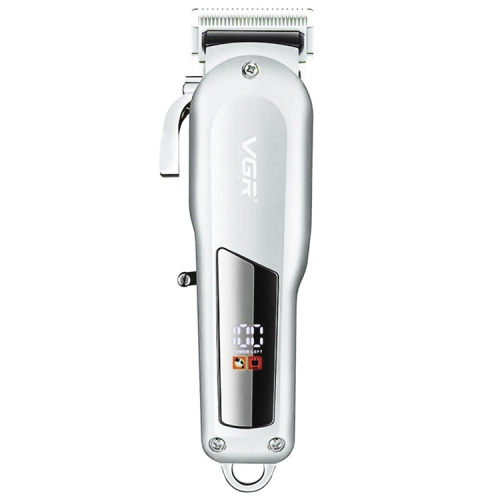 VGR V-278 10W USB Metal Electric Hair Clipper with LED Digital Display(Silver)
