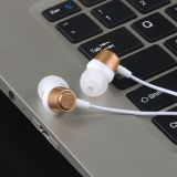 VPB S3 Sport Earphone Wired Super Bass 3.5mm Crack Earphone Earbud with Microphone Hands Free for Samsung MP3(Gold)