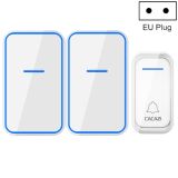 CACAZI A68-2 One to Two Wireless Remote Control Electronic Doorbell Home Smart Digital Wireless Doorbell