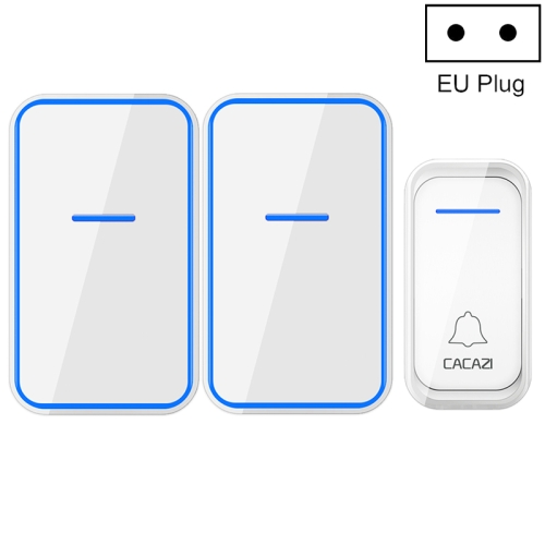 CACAZI A68-2 One to Two Wireless Remote Control Electronic Doorbell Home Smart Digital Wireless Doorbell