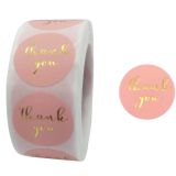 5 PCS  Hot Stamping Thank You Sticker Seal Sticker  Gift Wedding Decoration