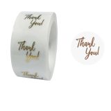 3 PCS Bronzing Thank You Baking Sticker Gift Decoration Label