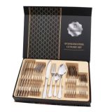 24 in 1 Stainless Steel Tableware Western Steak Cutlery Gift Set