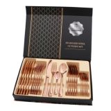 24 in 1 Stainless Steel Tableware Western Steak Cutlery Gift Set