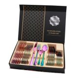 24 in 1 Stainless Steel Tableware Western Steak Cutlery Gift Set