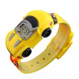 SKMEI 1241 Fashion Cute Cartoon Car Children Digital Watch(Yellow)