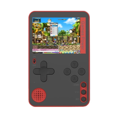RS-60 Ultra-Thin Card Handheld Game Console with 2.4 inch Screen & 500 Retro Games(Red)