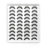 20 Pairs Of Thick False Eyelashes Handmade 3D False Eyelashes