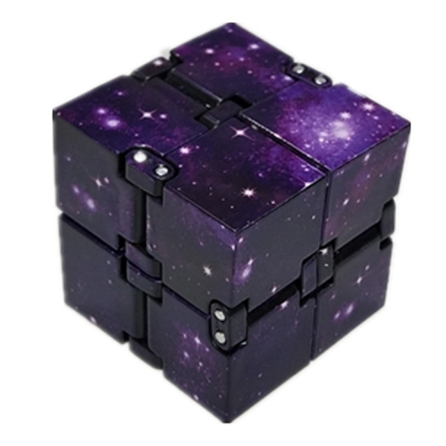 3 PCS Creative Folding Puzzles Magic Cube Infinity Cube Pressure Reduction Toy(Purple Sky)