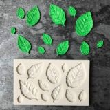 2PCS Sugarcraft Leaf Silicone Fondant Mold Cake Decorating Tools Chocolate Baking Mold