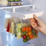 Refrigerator Fresh-Keeping Bag Track Storage Rack Sealed Bag Telescopic Household Storage Rack
