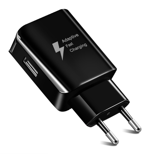 QC 2.0 D5 Fast Charger Travel Charge Adapter(EU Plug Black )