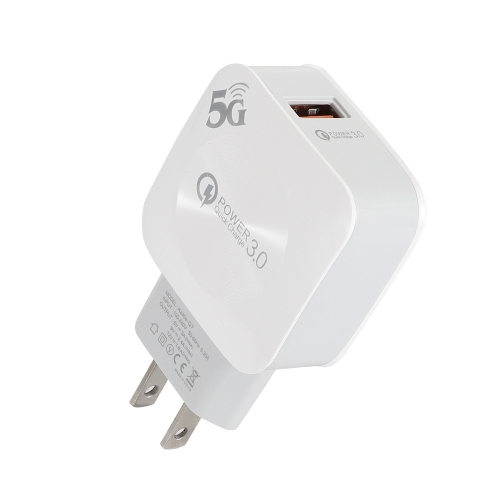 USB Fast Charge Travel Charger Adapter(US Plug White)