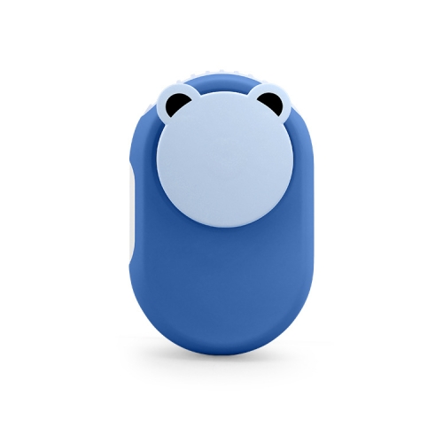 Q59 Mini Lazy Hanging Neck Fan Leafless Mute USB Portable Air Cooler(Blue)