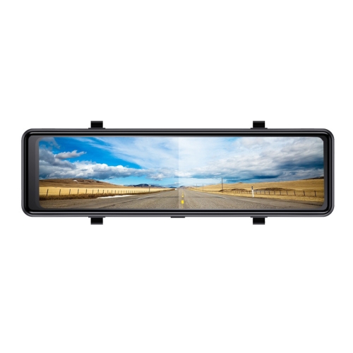 H28 11inch Square Screen HD AR Navigation Media Rearview Mirror Bus Recorder Front 2K+1080P
