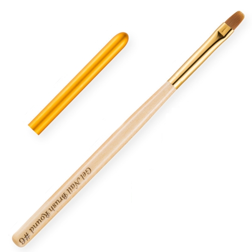 5 PCS Nail Art Pen Nail Round Head Phototherapy Pen Painted Pen Brush Beauty Brush(Number 6)
